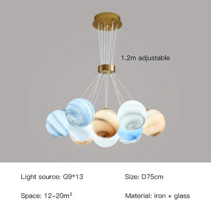 Elegant Glass Ball Ceiling Light
