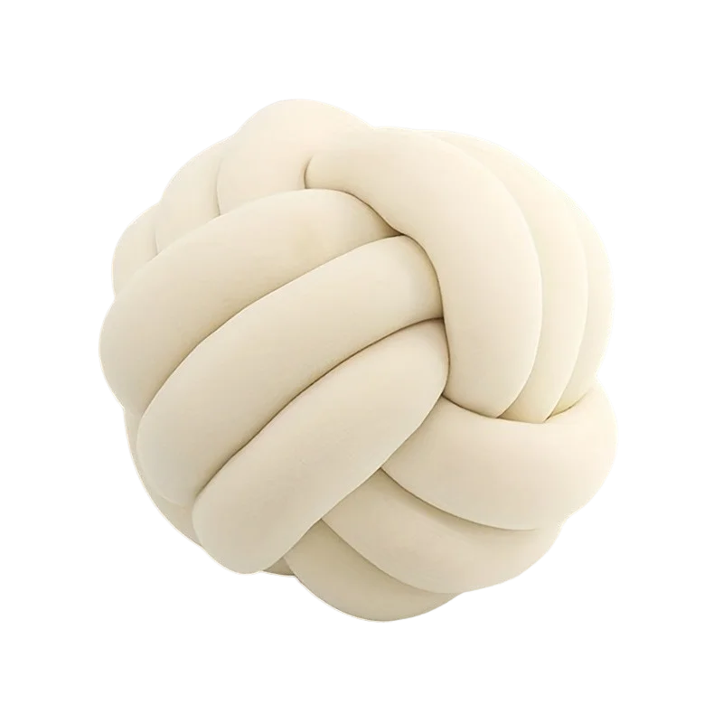 Round Knotted Ball Pillow