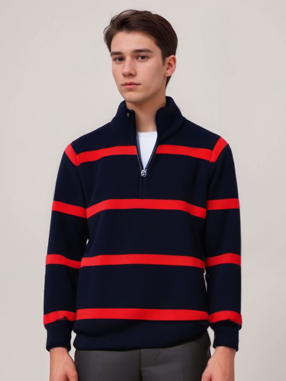 Soft Mens Winter Fleece Zip Jumper