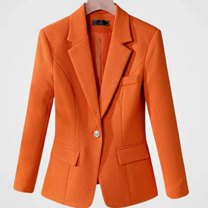 Slim Fit Women's Blazer with Pockets and Buttons