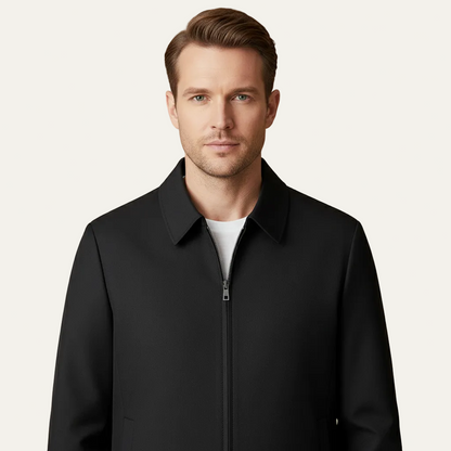 Adolfo Conti Men’s Classic Windbreaker – Lightweight Water-Resistant Jacket 1