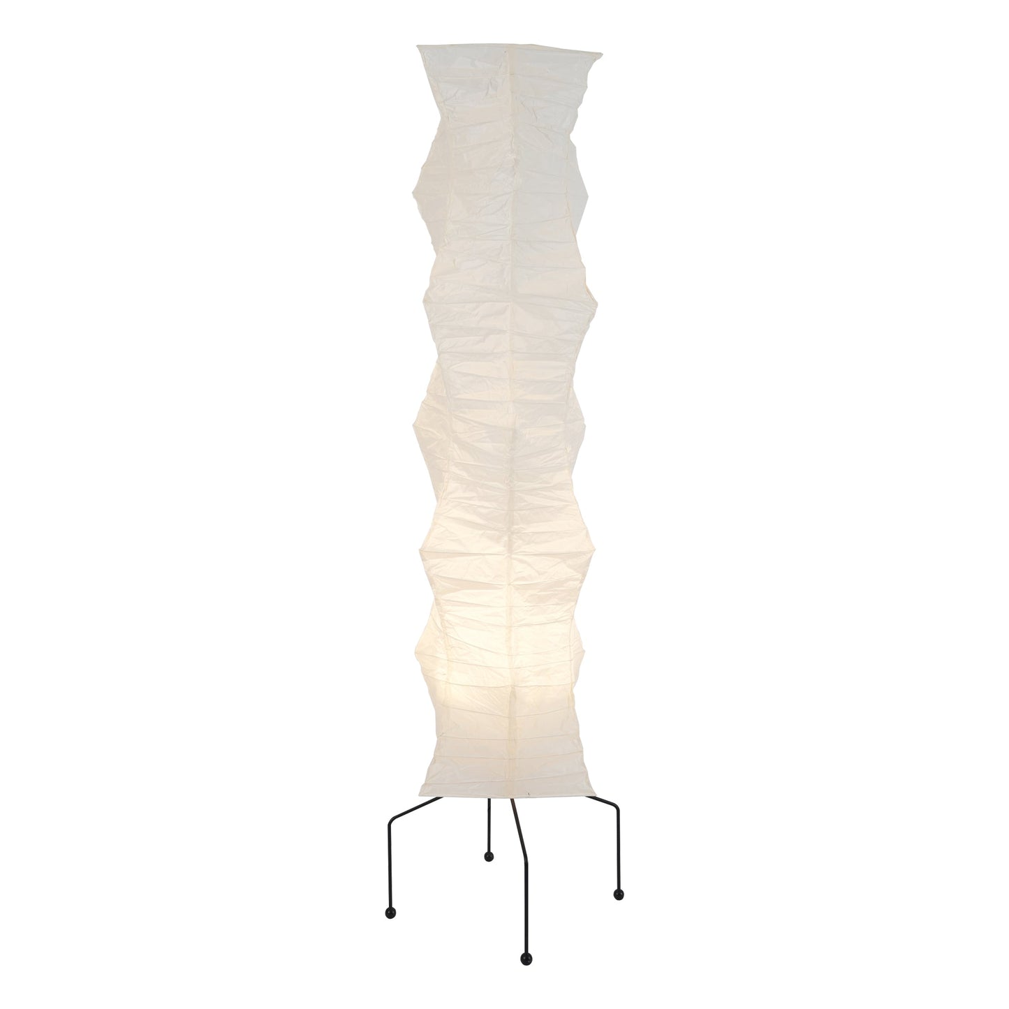 Elegant Paper Shade Floor Lamp - Soft Warm Lighting