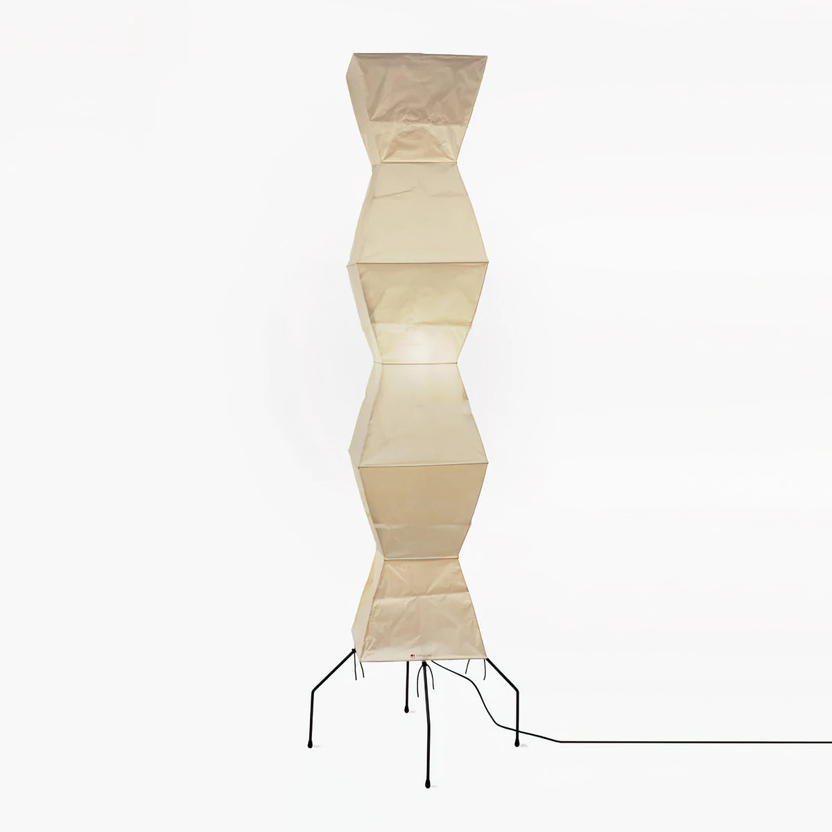Elegant Paper Shade Floor Lamp - Soft Warm Lighting