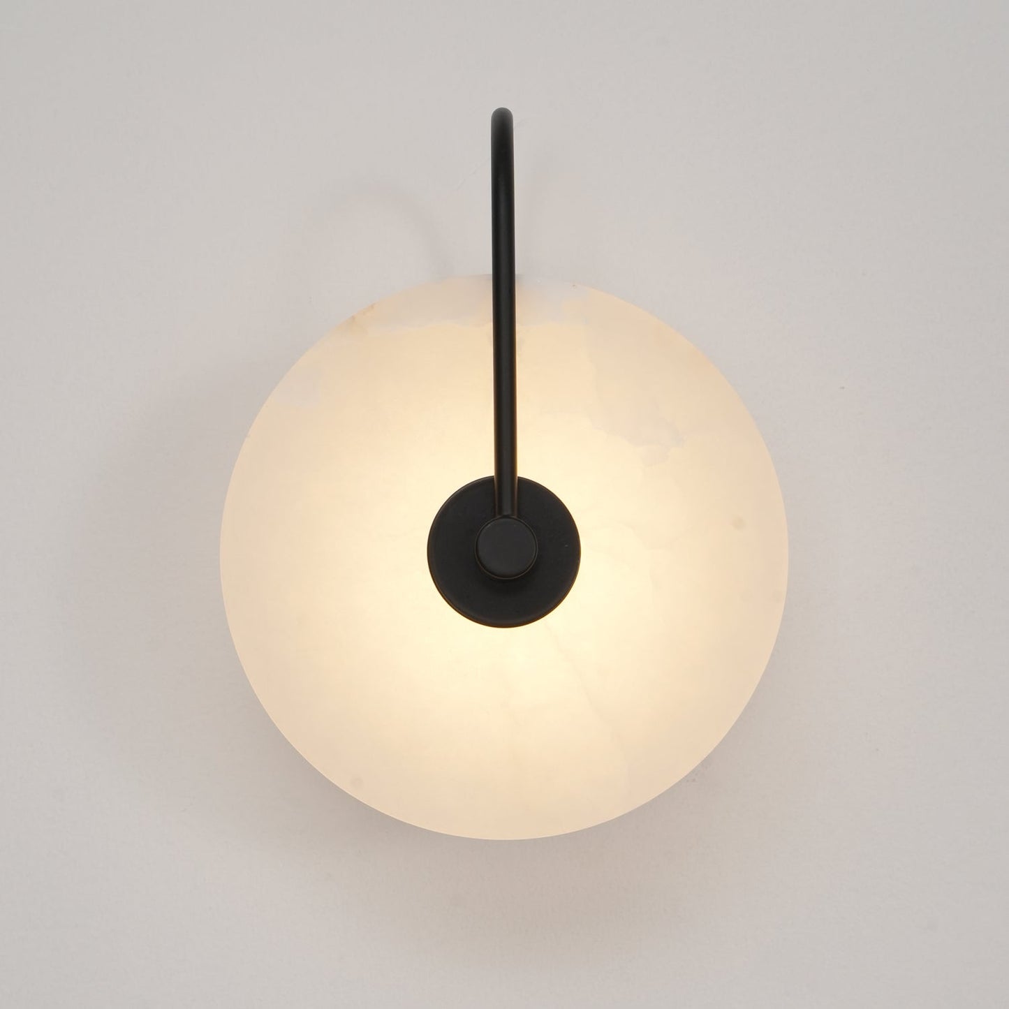 Modern White LED Wall Sconce with Black Accent