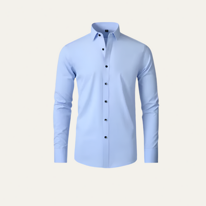 VogeLuxe | Men’s Tailored Stretch Button Front Dress Shirt