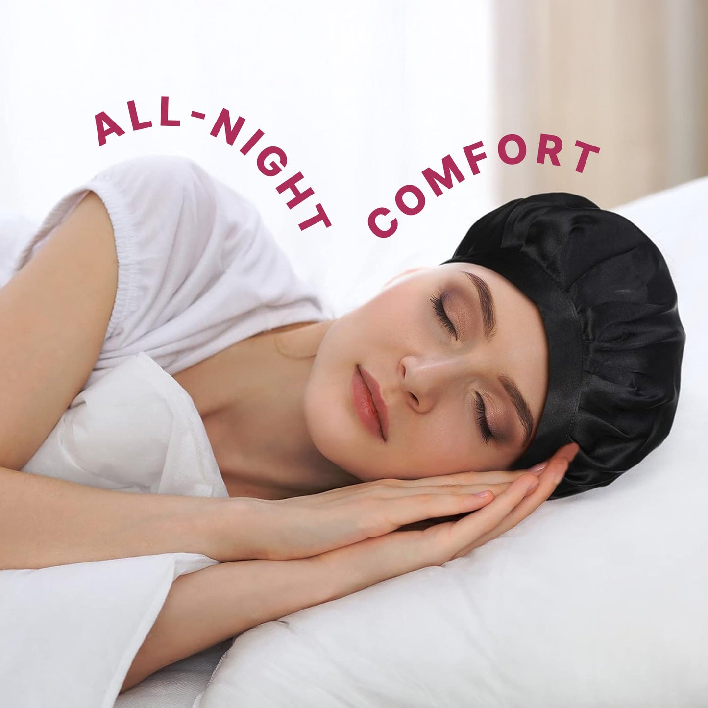 Soft Sleep Cap – Stay On All Night Sleep Hat