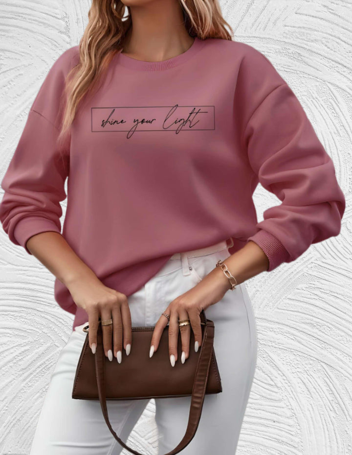 Cozy Women's Winter Sweater with Inspirational Quote