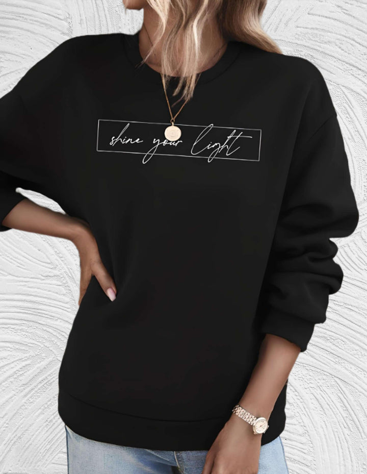 Cozy Women's Winter Sweater with Inspirational Quote