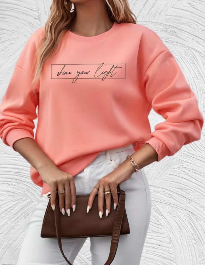 Cozy Women's Winter Sweater with Inspirational Quote