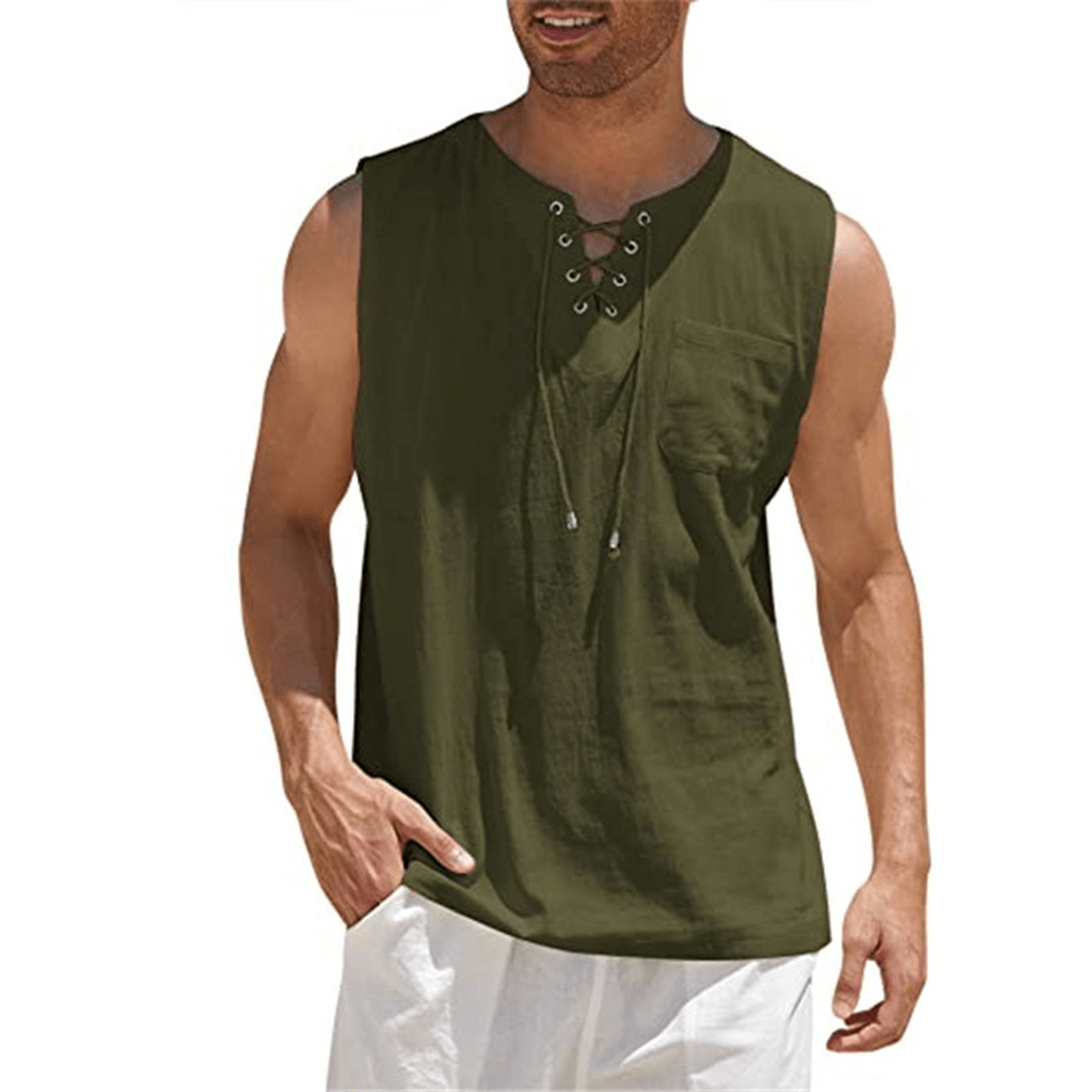 Summer Sleeveless Casual Tee Shirt