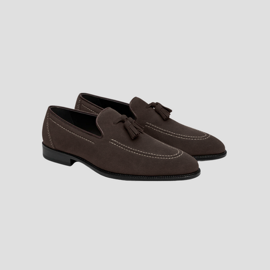 Arthur | Suede Tassel Loafers 0