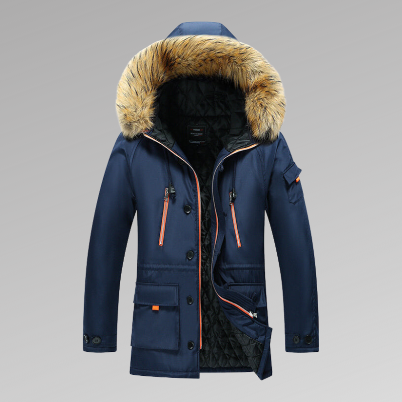 Warm Insulated Men's Winter Parka Coat