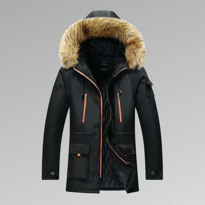 Warm Insulated Men's Winter Parka Coat - VogeLuxe