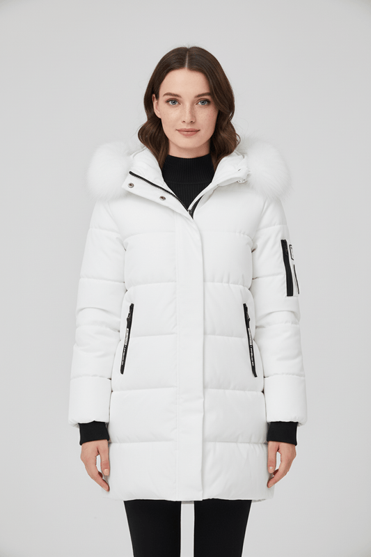 Ashford | Alannah – Women’s Quilted Insulated Parka Jacket with Fur Collar 0