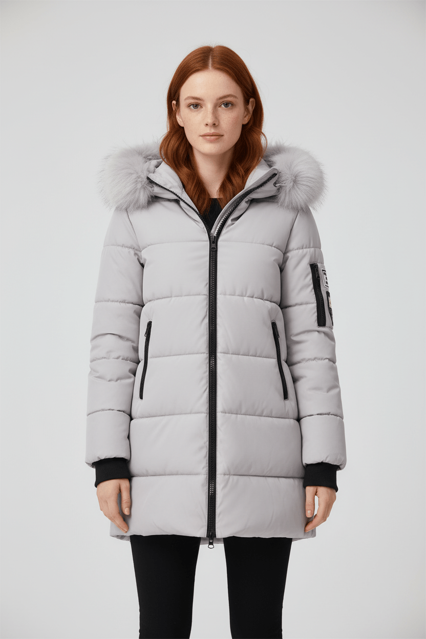 Ashford | Alannah – Women’s Quilted Insulated Parka Jacket with Fur Collar 2