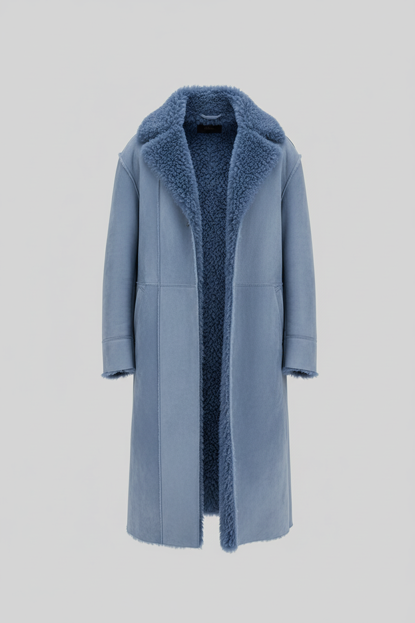 Ashford | Alistair – Men’s Shearling Lined Oversized Insulated Trench Coat 6