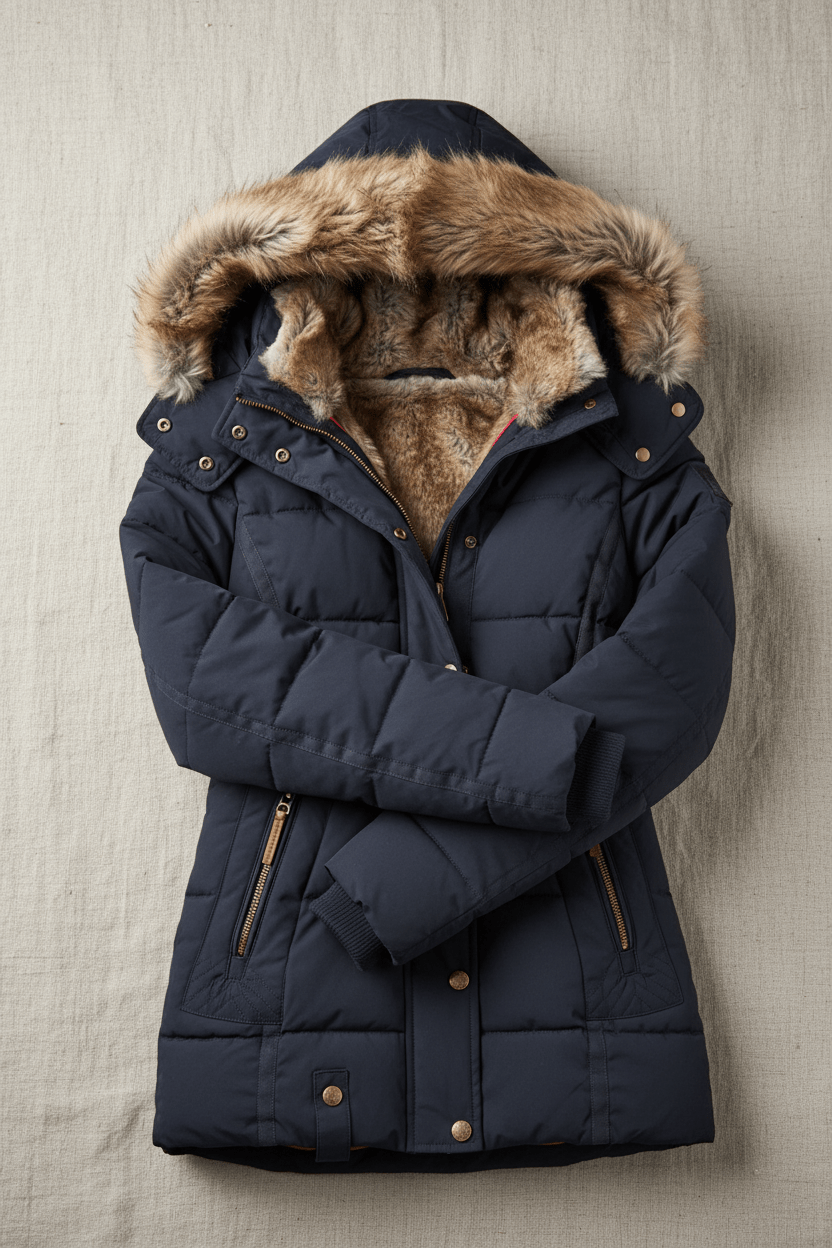 Ashford | Colleen – Women’s Down Puffer Jacket with Faux Fur Hood 5