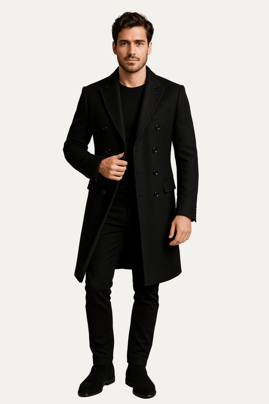 Ashford | Emil – Men’s Double-Breasted Formal Coat with Classic Elegance 0