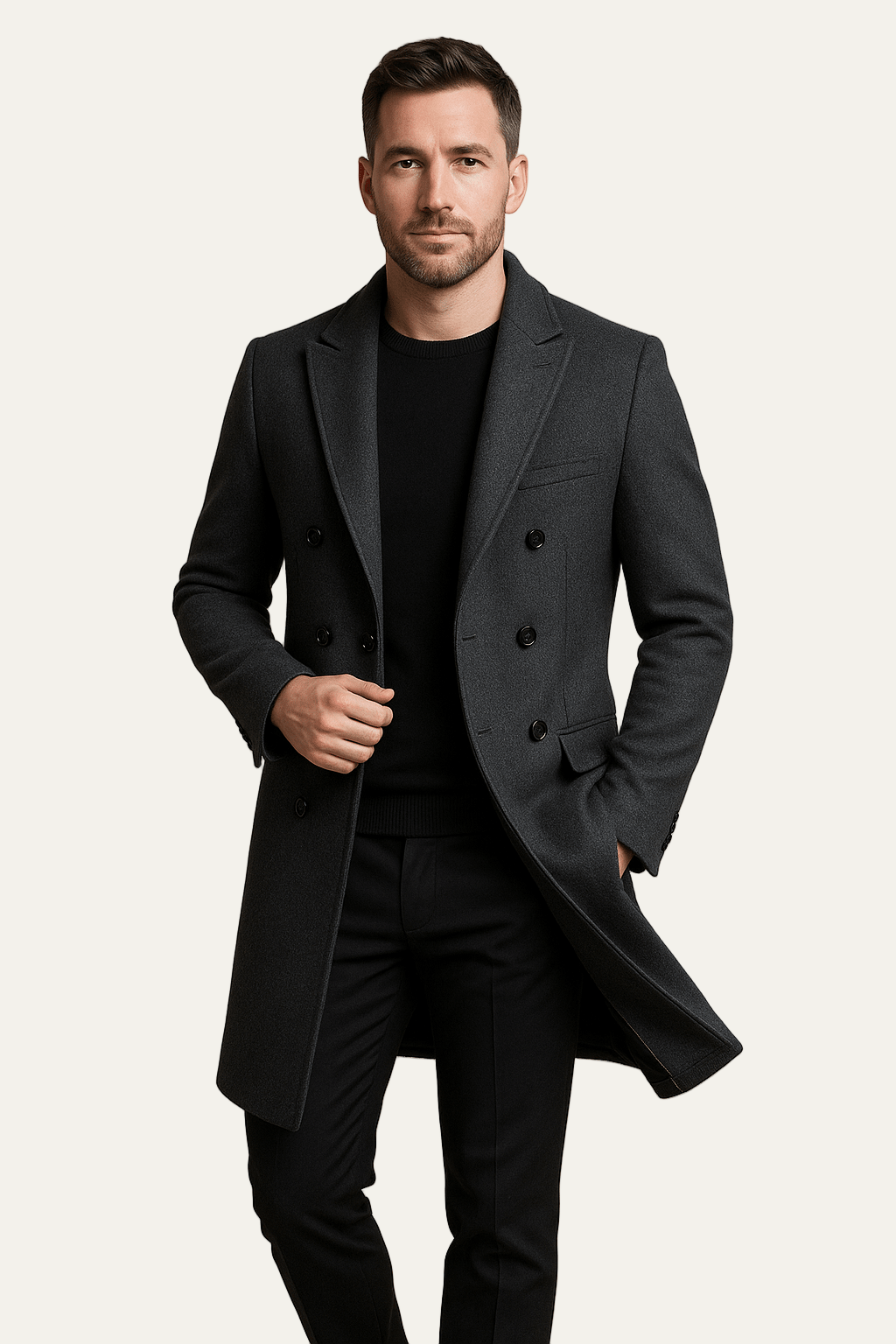 Ashford | Emil – Men’s Double-Breasted Formal Coat with Classic Elegance 1
