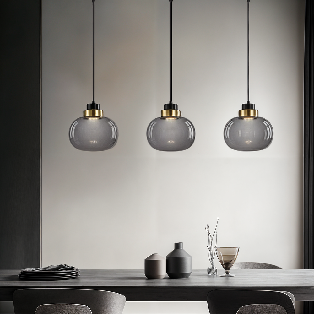Clear Hanging Glass Pendant Lamp