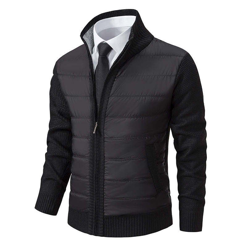 Warm Men's Puffer Zip Jacket
