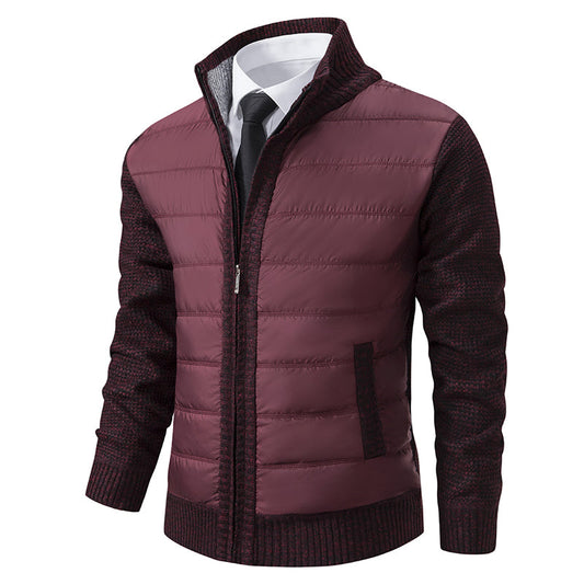 Warm Men's Puffer Zip Jacket - VogeLuxe