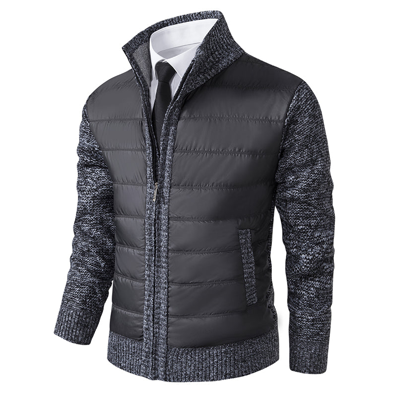 Warm Men's Puffer Zip Jacket