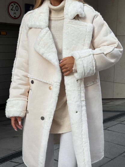 Luxurious Faux Fur Parka Women's Long Coat - VogeLuxe