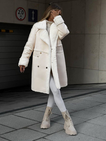 Luxurious Faux Fur Parka Women's Long Coat