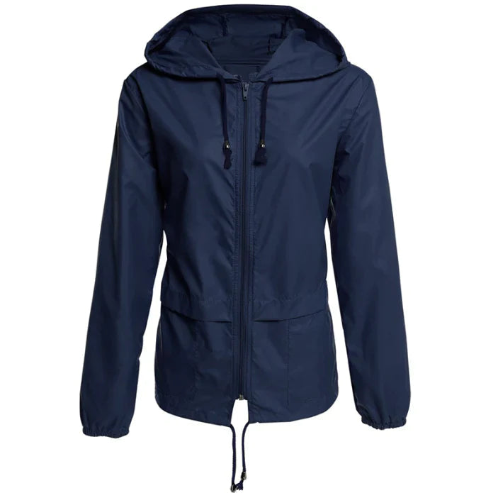 Waterproof Women's Parka Jacket With Hood And Zip - VogeLuxe