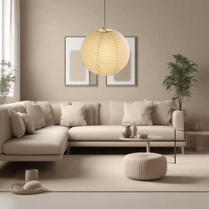 Soft French Glass Pendant Light With Warm Glow - VogeLuxe