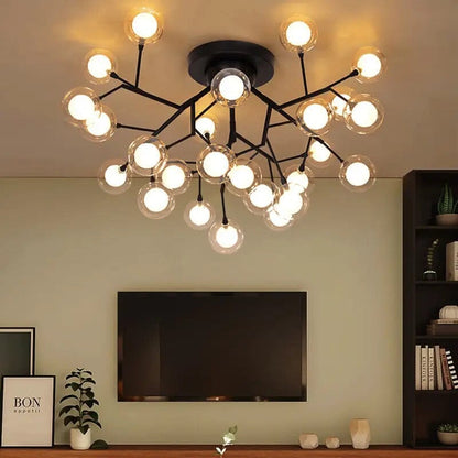 Beautiful Glass Globe Chandelier