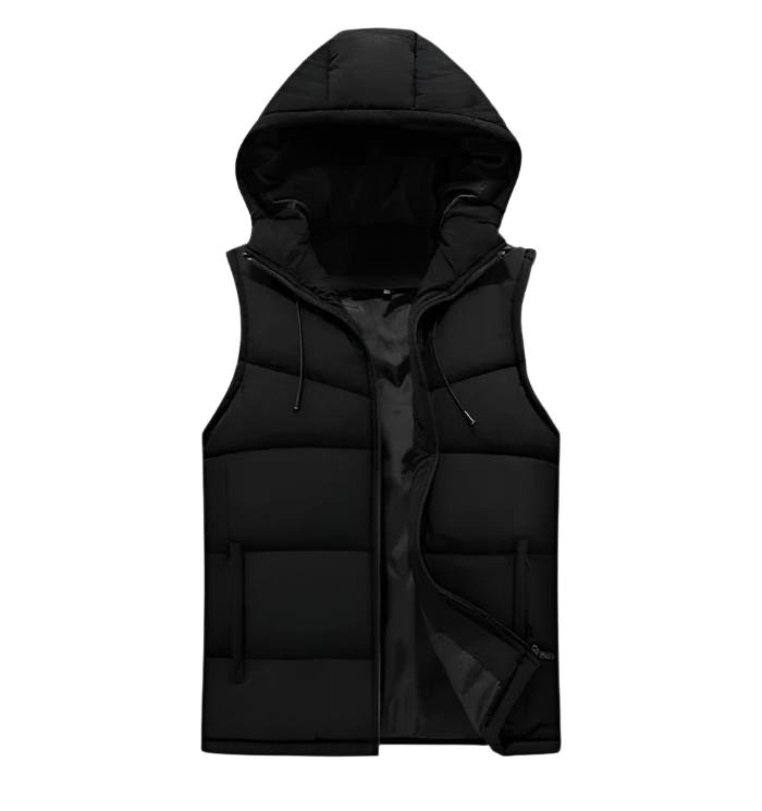 Warm Mens Quilted Vest - Fitted Autumn Jacket - VogeLuxe