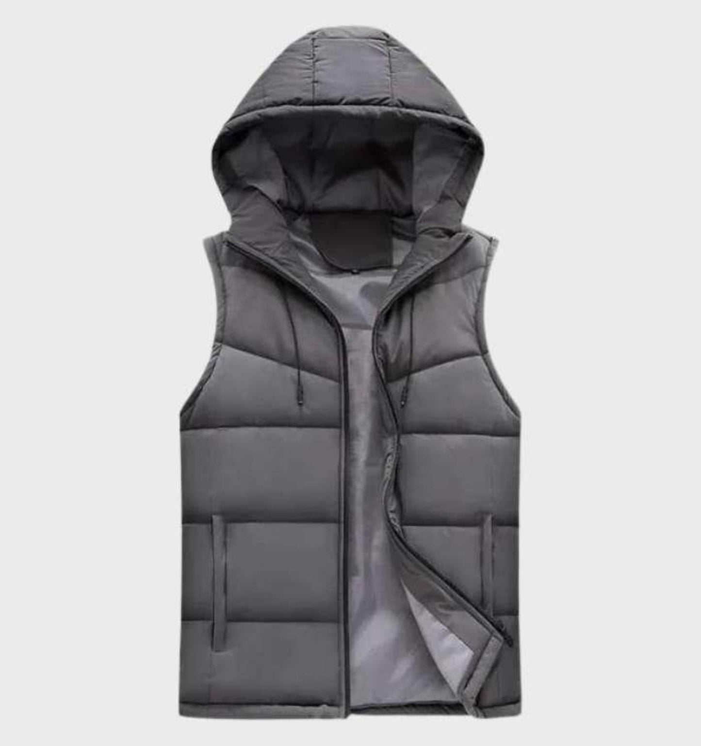 Warm Mens Quilted Vest - Fitted Autumn Jacket