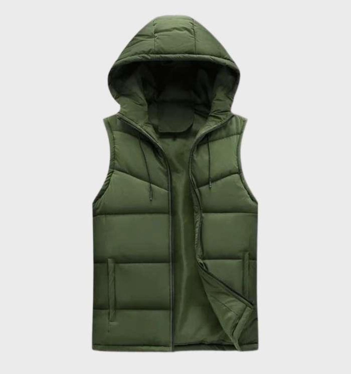 Warm Mens Quilted Vest - Fitted Autumn Jacket
