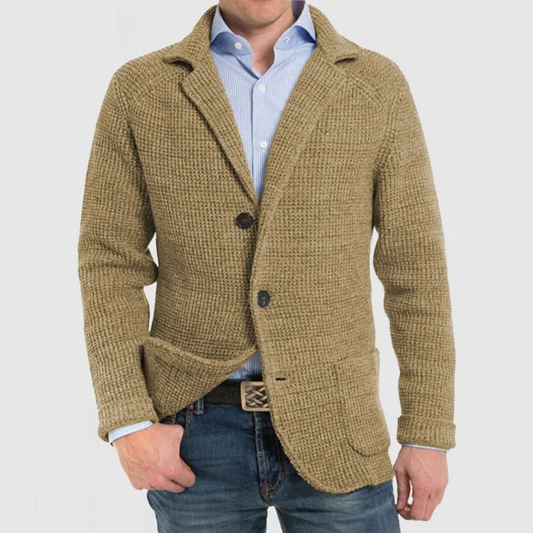 Classic Men's 2-Button Knit Jacket