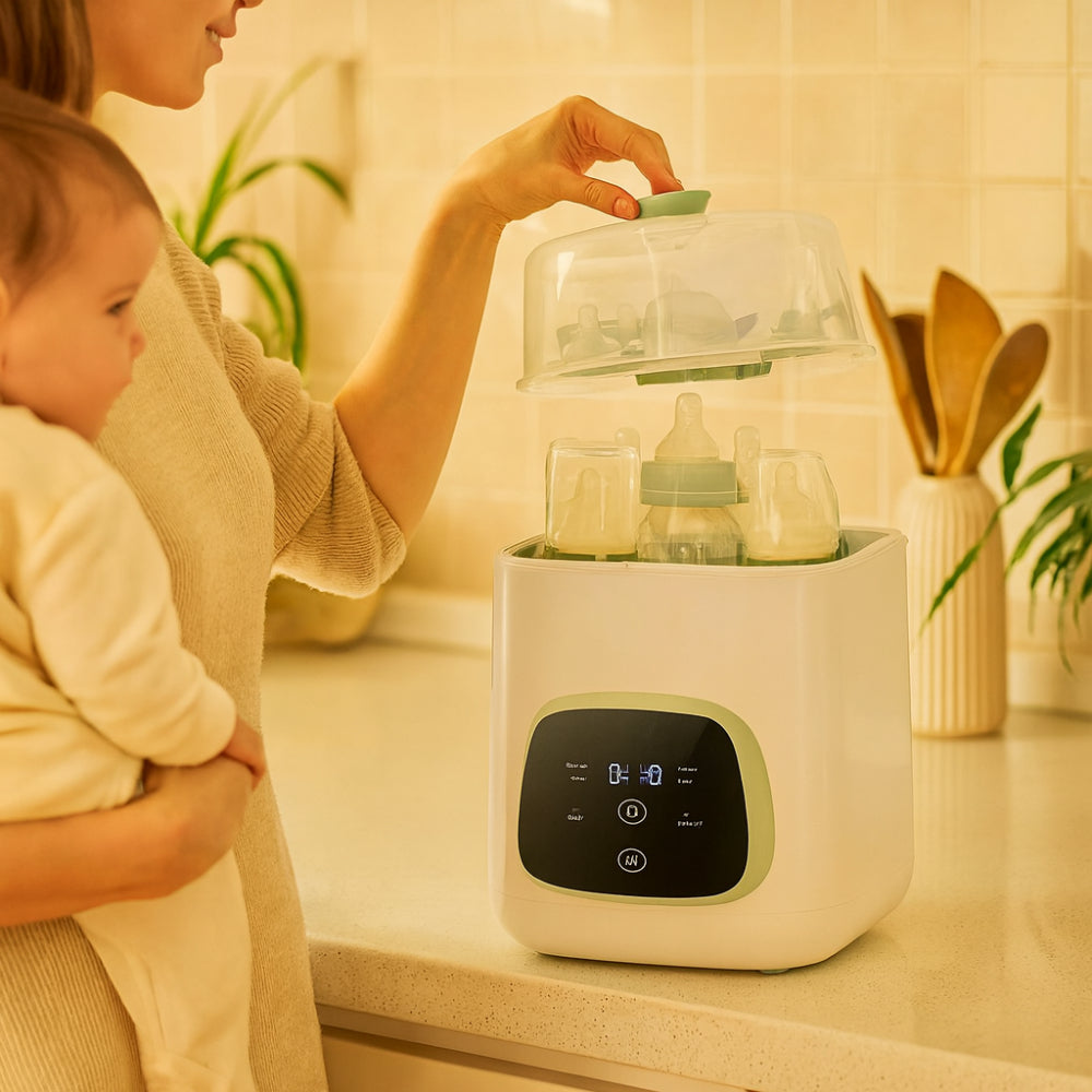 Easy Clean Baby Bottle Sanitizer Electric Washer - VogeLuxe
