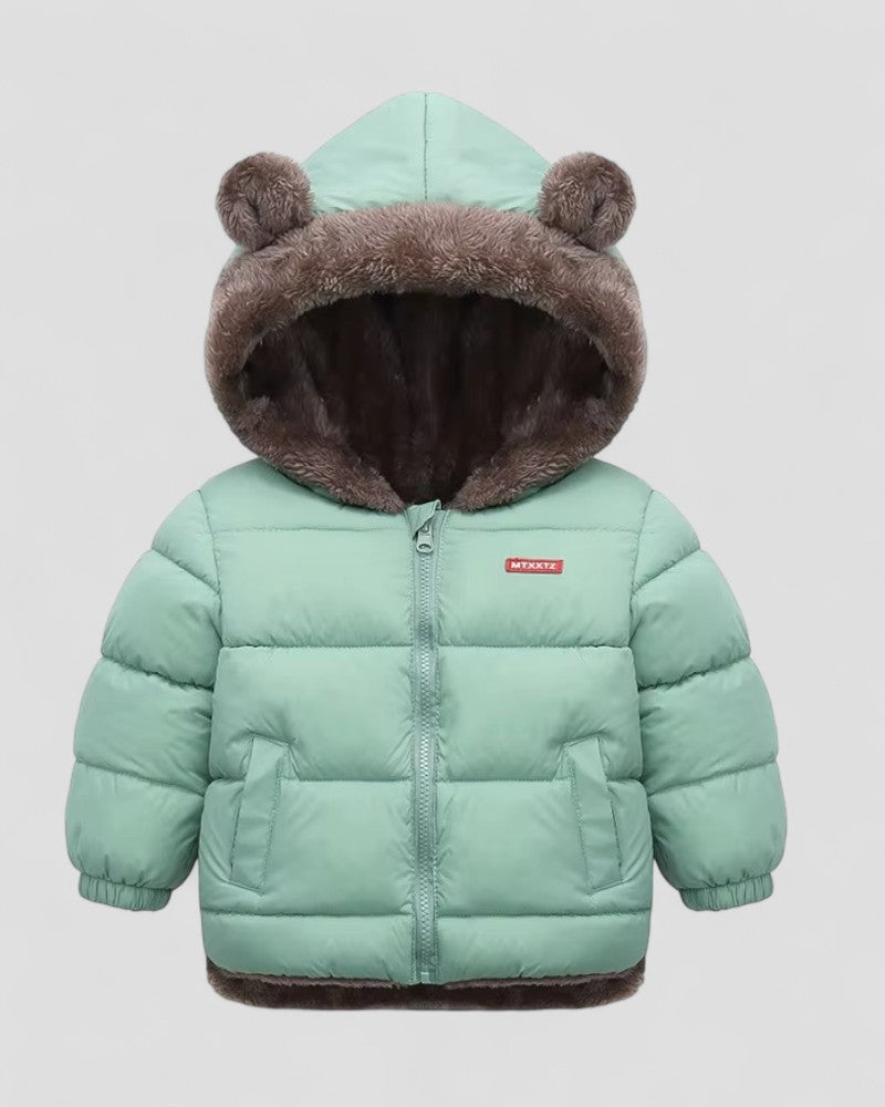 VogeLuxe | Toddler’s Cozy Bear Ear Puffer Jacket