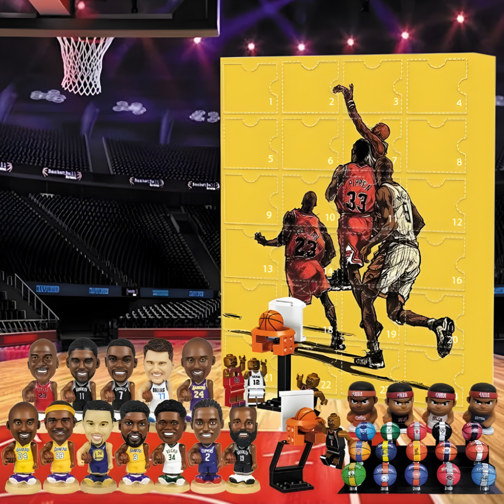 Fun NBA Mini Figurine Countdown Calendar Box - VogeLuxe