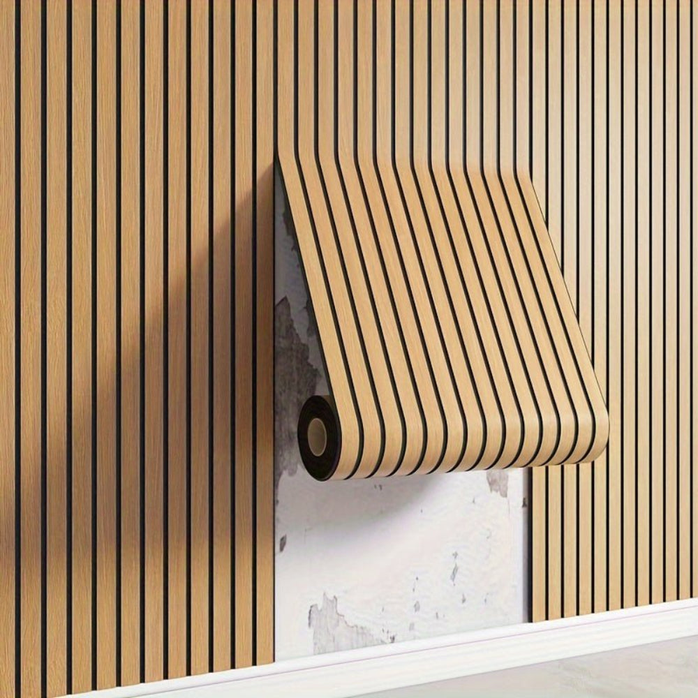 Stick On Wood Grain Wall Decor Panel Home Decoration Roll - VogeLuxe