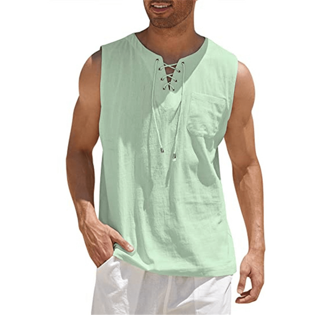 Summer Sleeveless Casual Tee Shirt