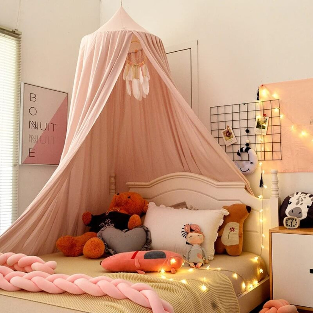 Colorful Kids Bedroom Curtain Hanging Netting Decor - VogeLuxe