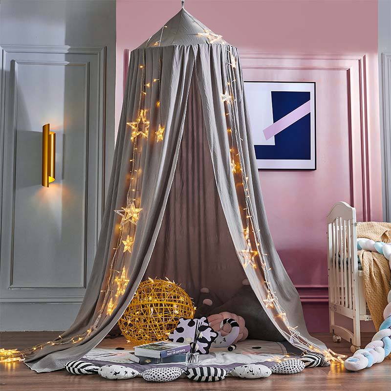 Colorful Kids Bedroom Curtain Hanging Netting Decor