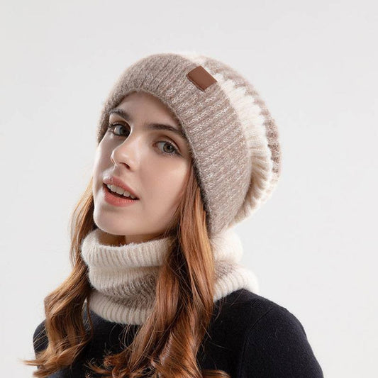 Classic Wool Hat and Scarf Set - VogeLuxe