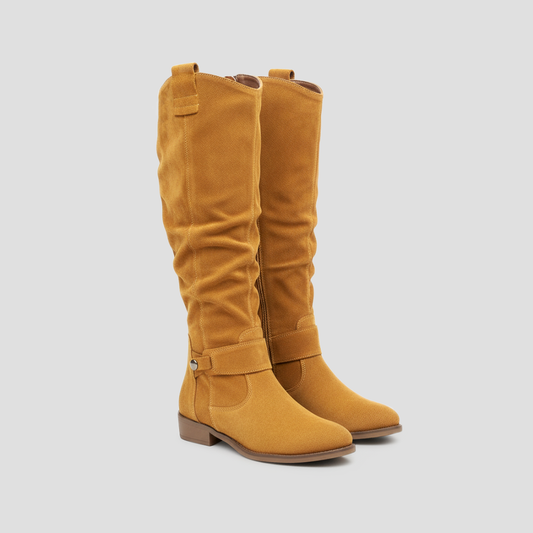 Bella | Suede Knee-High Boots 0