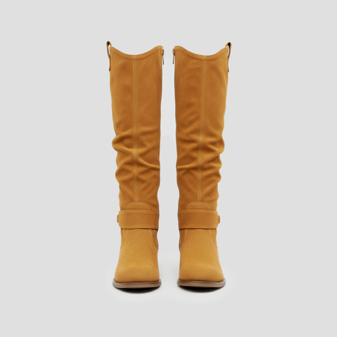 Bella | Suede Knee-High Boots 1