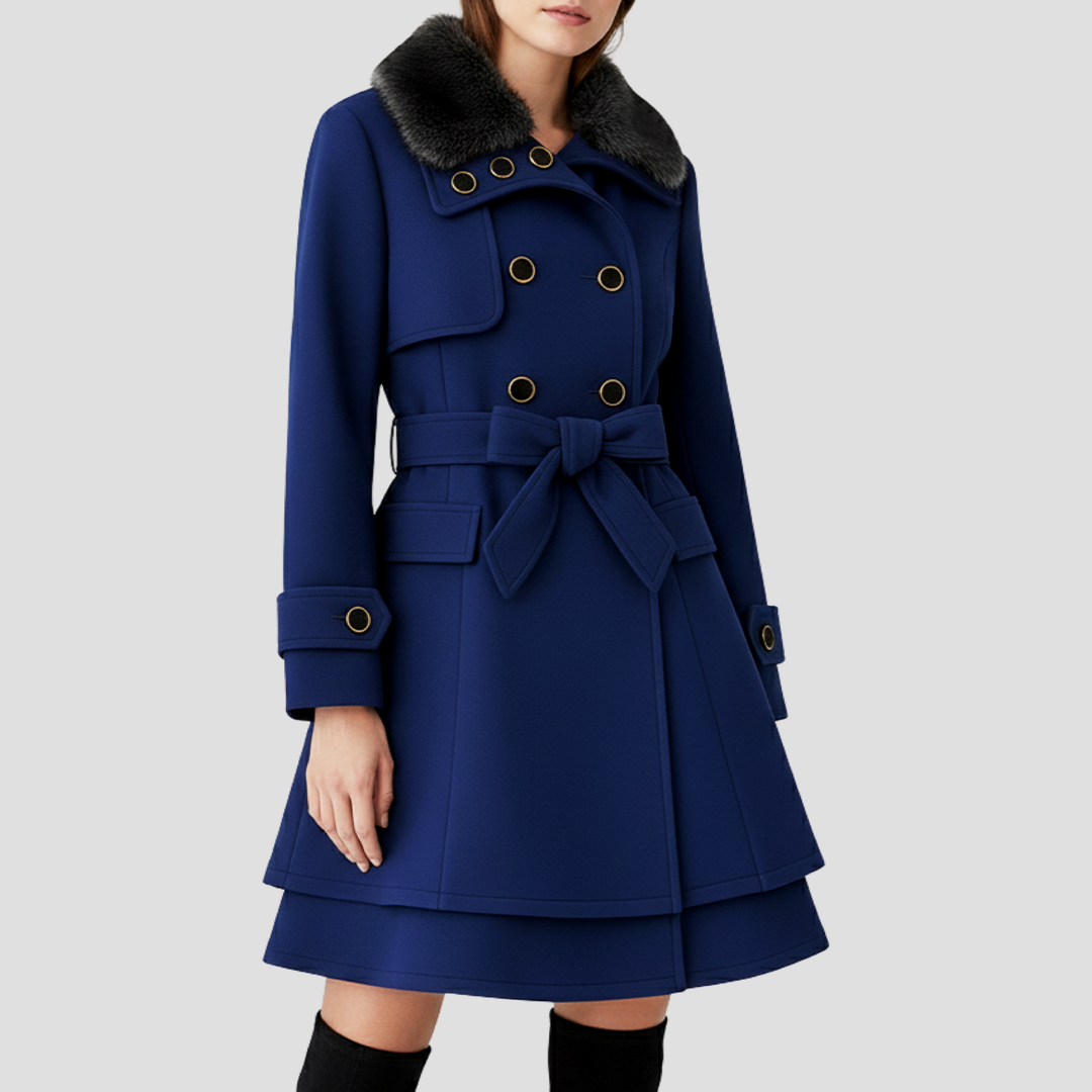 Belted Double-Breasted Coat 0