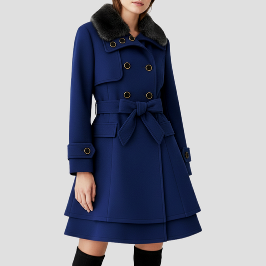 Belted Double-Breasted Coat 0