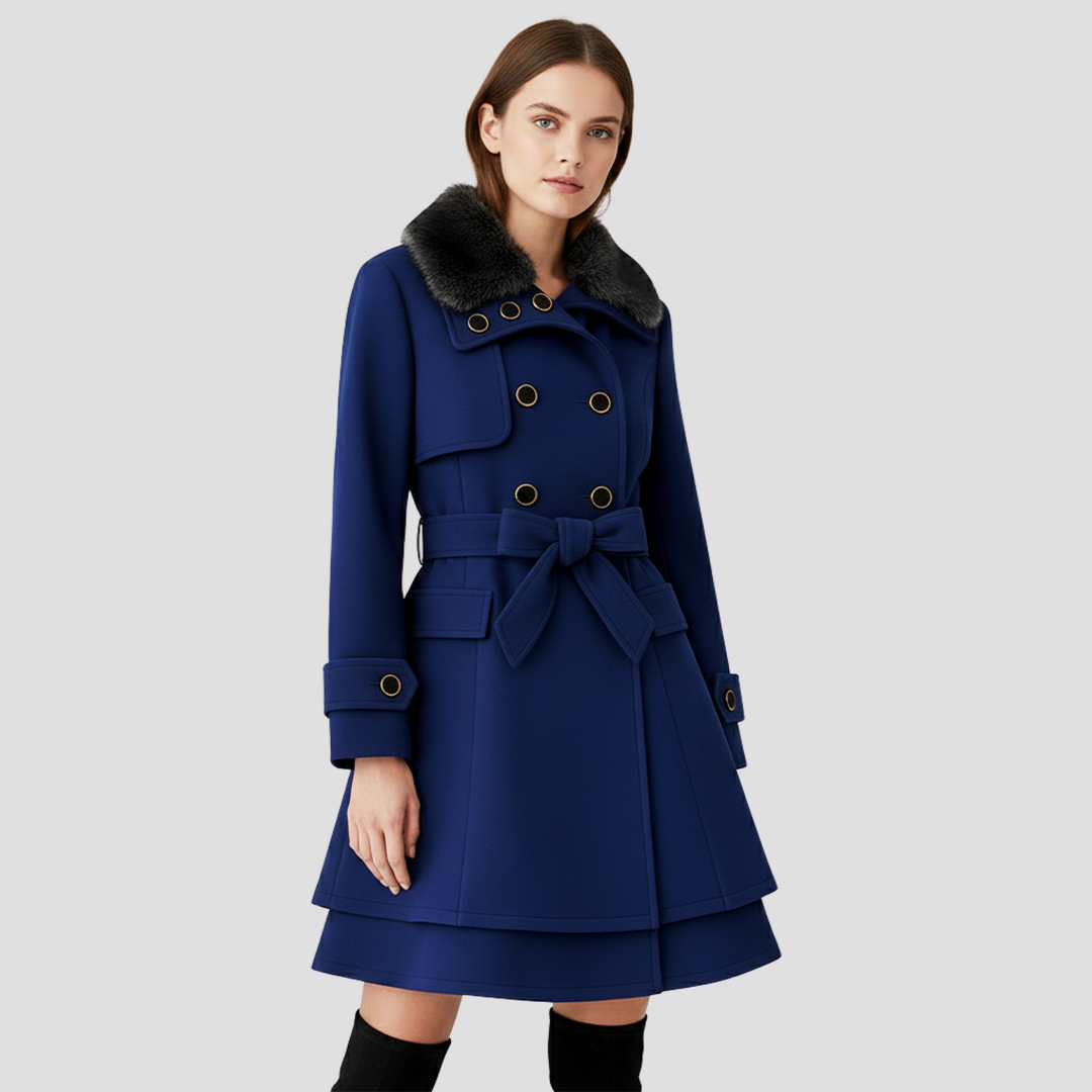 Belted Double-Breasted Coat 2