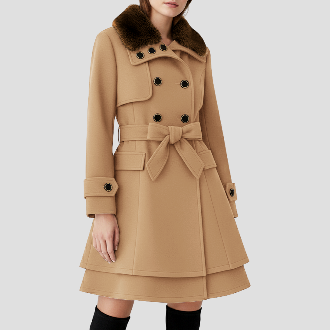 Belted Double-Breasted Coat 6